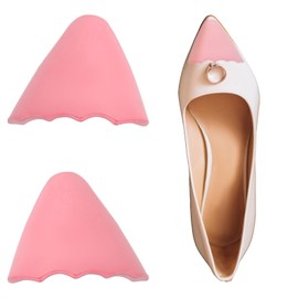 2pcs Toe Inserts for Shoes Too Big, 2.1x1.6 Inch Toe Filler Cushions for Women PU foam Loose Shoe Inserts Size Reducer for Pointed High Heel Boots
