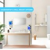 Automatic Mouthwash Dispenser with Magnetic Cups & 2 Toothbrush Holders