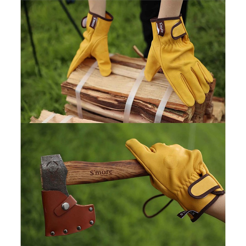 S'more Leather Gloves, Fireproof Gloves, Heat Resistant Gloves, Leather Gloves,