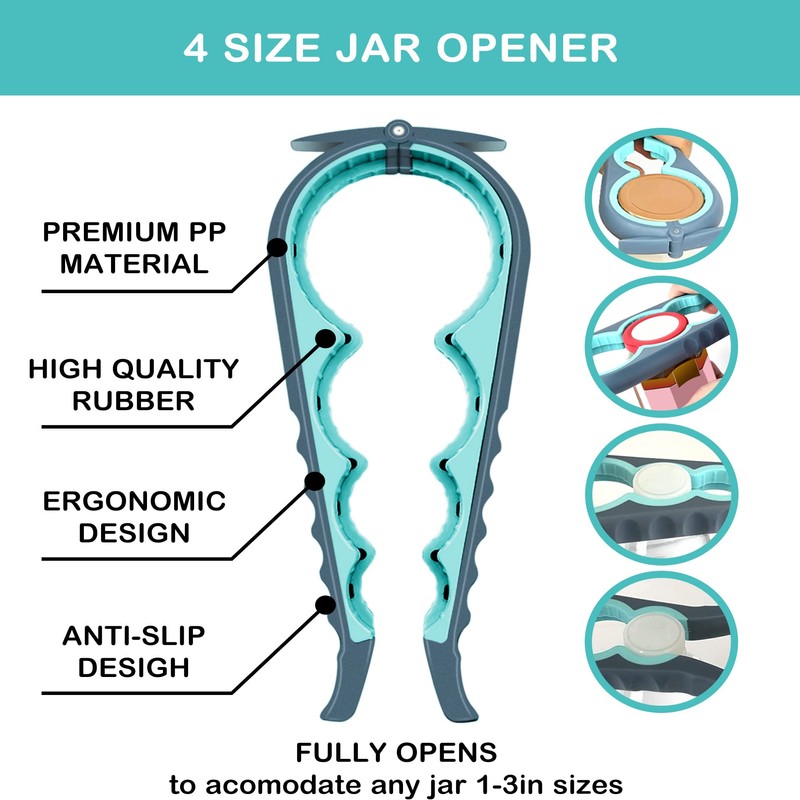 Jar Opener for Weak Hands, Seniors with Arthritis, 5 in