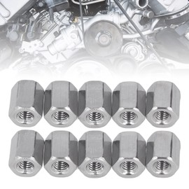 Pack of 20 Long Nuts M4 x 0.7 x 8 L Length 10 mm Rustproof Hexagonal Coupling Nut, Threaded Sleeve Nut Spacer Thread Fasteners