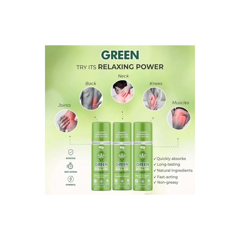 Ross D’Elen Green Menthol ROLL-ON 3-Pack