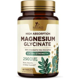Nature's Nutrition Glicinato, Malato Y Citrato De Magnesio Quelado Premium (250 Mg | 60 Cápsulas)