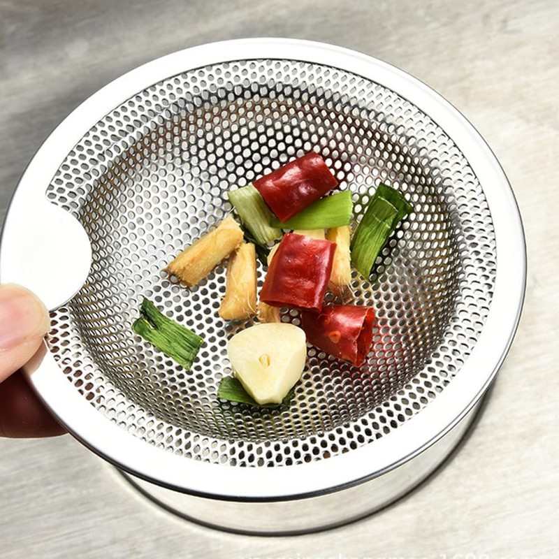 CARPEDIEM Stainless Steel Garbage Strainer for Bathtubs and Washbasins Kitchen