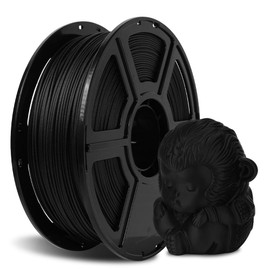 FLASHFORGE Carbon Fiber PLA Filament 1.75mm, Carbon Fiber Reinforced PLA 3D Printer Filament, 1KG Spool Dimensional Accuracy +/- 0.02mm, High Strength & High Abrasion-Resistance (PLA-CF Black)