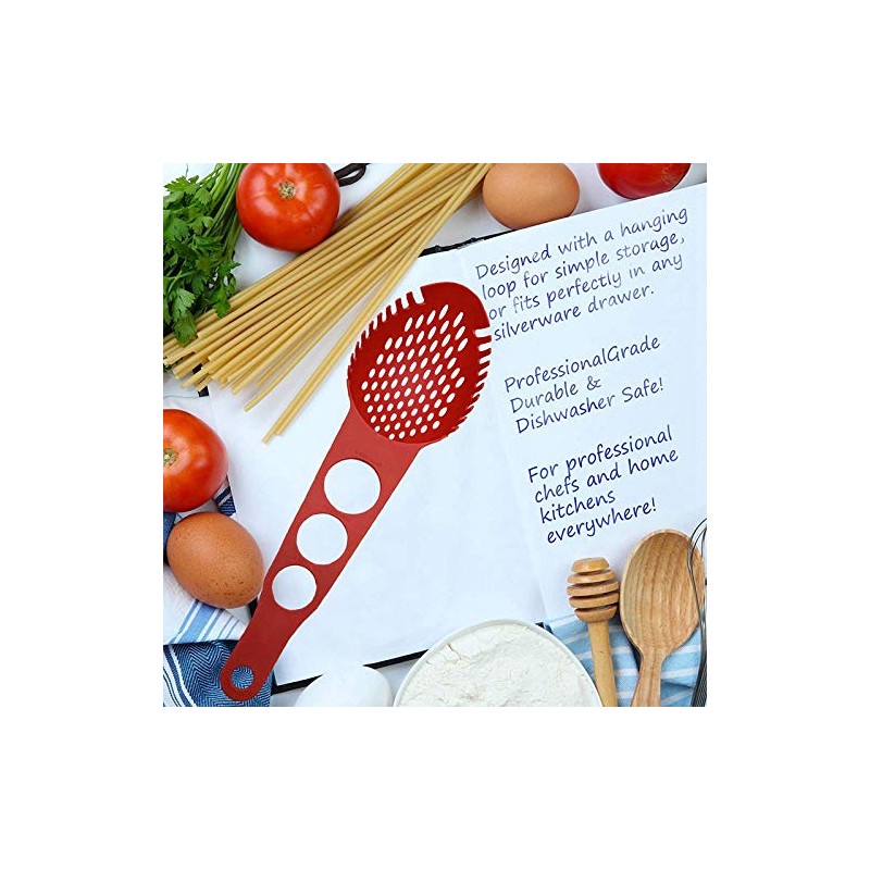 Yuemsh Nylon Spaghetti Server Non-Stick Pasta Fork Slotted Spoon Food