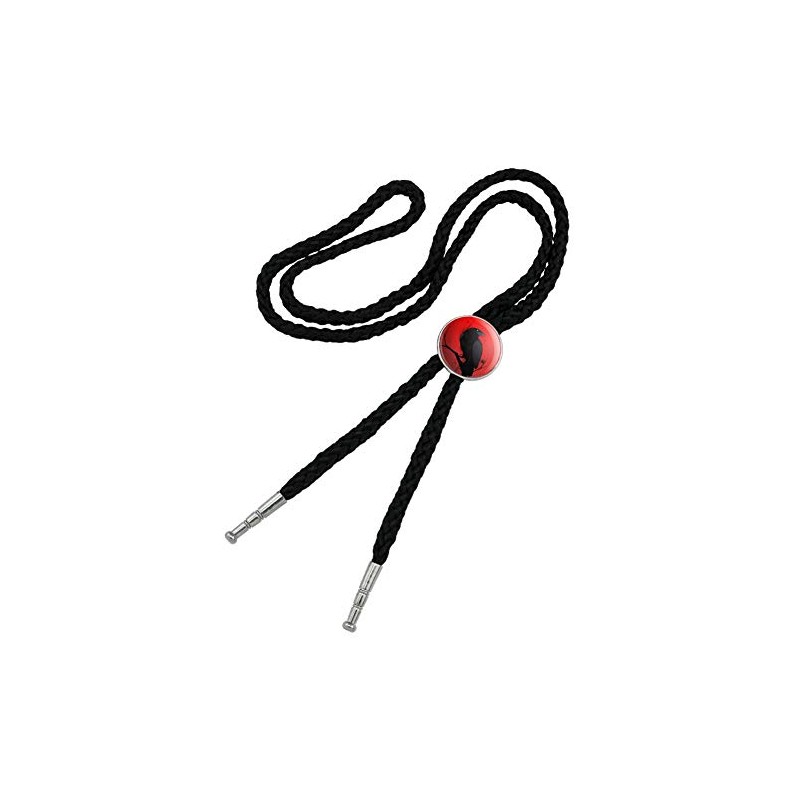Crow on Branch Western Southwest Cowboy Necktie Bow Bolo Tie