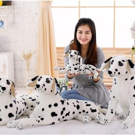 OUKEYI 18.9 Inch Realistic Stuffed Animals Dog Dalmatian Plush Toys,Plush Animal Gift for Boy or Girl