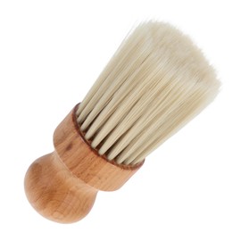 Outanaya Wooden Handle Hair Duster Brush for Barbers Professional Neck Cleaning Tool for Haircuts Efficient Hair Removal and Face Cleaning for Salons and Personal Use