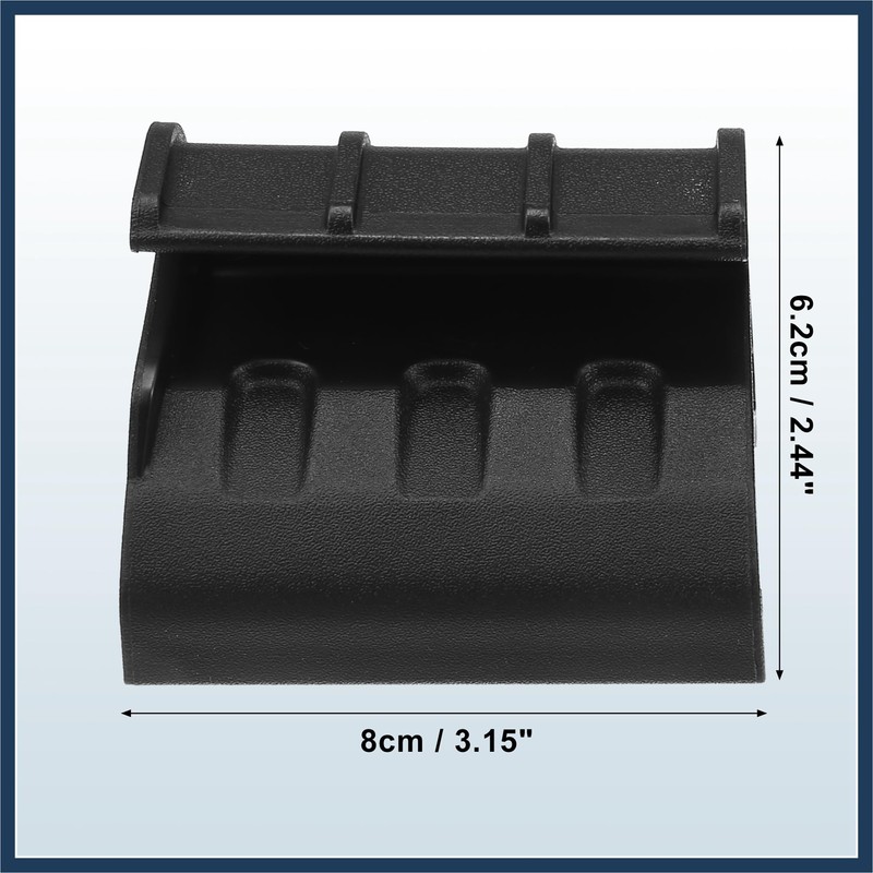 INFINAUTO Pair Black Left Right Soft Top Rear Window Clips