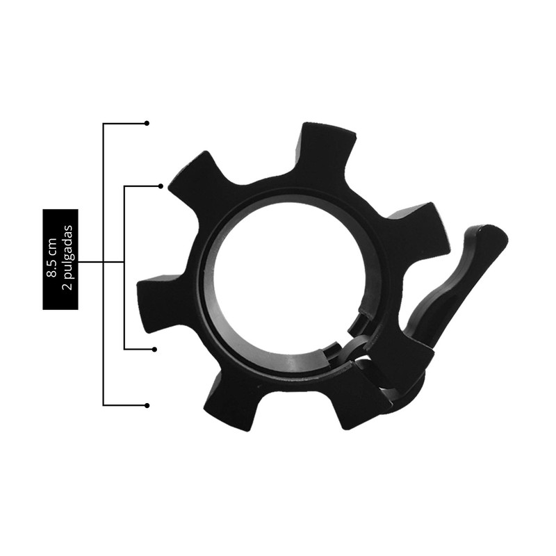 Tayga par de seguros aluminio para barra olímpica de collar