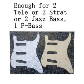 sdhengyee 11 x 17 Inch Blank Guitar Pickguard Material Scratch Plate Backplate Sheet for Electric Guitar Bass Pickguard Custom,Red Pearl 4Ply