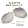 Braza Magic Cups - Foam Strapless, Backless Reusable Adhesive Bra
