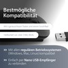 MediaRange optische 3-Tasten Funk-Maus, geräuscharm, schwarz-glänzend