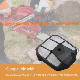 Air Filter Tune Up Kit A226001090 Compatible with Echo CS-490 CS-4910 CS-500P CS-501P and Shindaiwa 491S 390SX 501SX Chainsaws Replace 90174Y