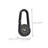WHAMVOX Camping Compass Carabiner Clip Multi-Function Hiking Gear for Outdoor