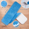 HOMEE Reusable Microfiber Mop Pads, 12 Pack 18"x 6" Mop