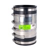Fernco 4-inch XL Flexible Pipe Coupling Connector Fitting with Stainless