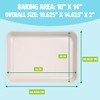 Tasty Clean Ceramic 14-Inch x 10-Inch Roasting Pan, Durable Aluminized