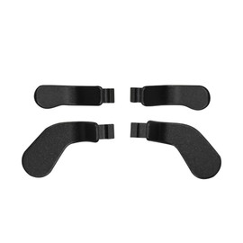 Tiardey 4Pcs Back Paddles Replacement Metal Stainless Steel Trigger Locks for Xb0x One Elite Controller Series 2（Black）