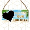 "Days Until Our Holiday" Countdown Plaque - Customised Vacation Chalkboard
