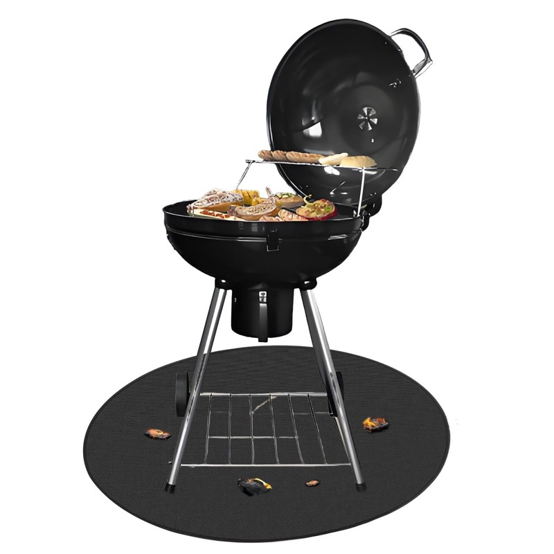 36 Inch Fireproof BBQ Mat,Fire Pit Mat,Fireproof Fireplace Mat,Under Grill
