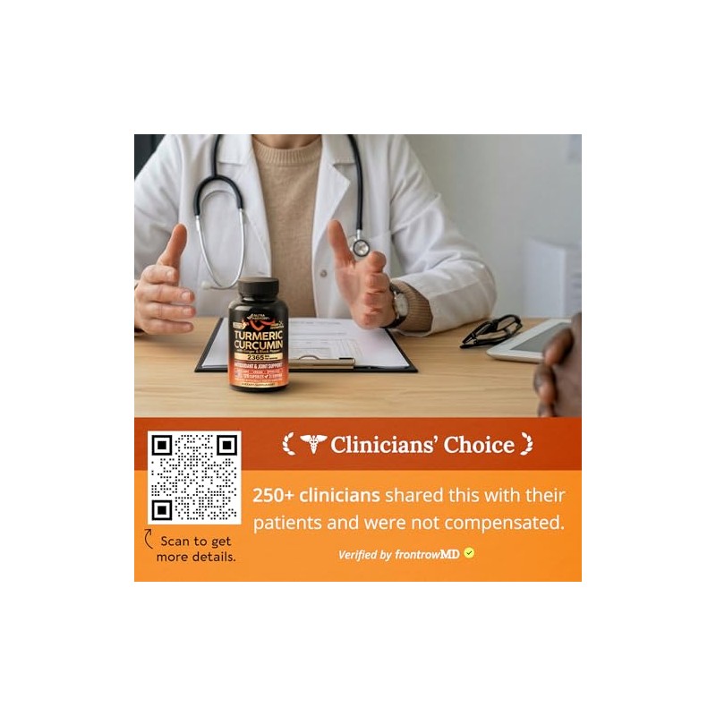 Turmeric Curcumin Supplement 2365 mg - Turmeric with Ginger &