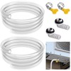2 Pack Air Conditioner Drain Hose- 6 Ft Portable Leakproof