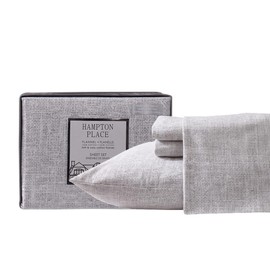 New Season - 100% Cotton Queen Flannel Sheet Set Softly Brushed Cotton Flannel Sheets - Stylish Printed Bed Sheets - Warm, Breathable Bed Sheets Set (Textured White,Queen)