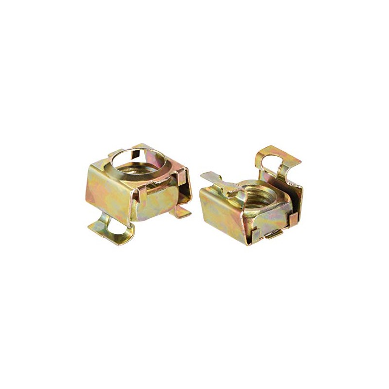 sourcing map M12 Cage Nuts for Server Rack Cabinet Carbon