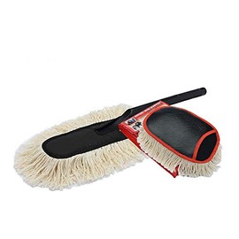 JOPASU Car & Mini Duster Combo – 100% Wax-Treated Cotton for Scratch-Free Cleaning | Regular Duster for Exterior & Mini Duster for Interior | Premium Microfiber, Reusable, Removes Dust & Debris