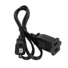 Janzoom Cable de Alimentación NEMA 1‑15P A NEMA 1‑15R, 1