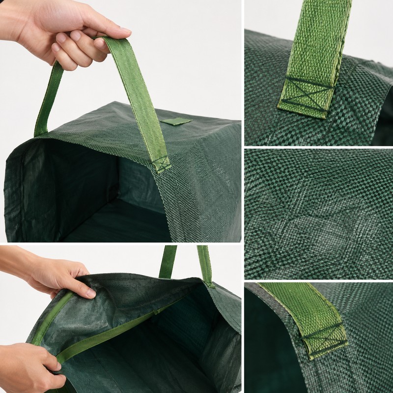 Garden Waste Bag for Yard Cleanup – Large-Capacity Green Leaf