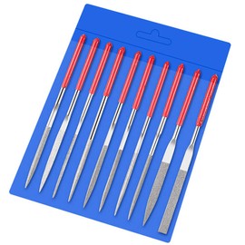 Bestgle Diamond File Set of 10 Files, Sharpener, Sharpener, Sanding, Grinding, File, Plastic Model, Metal Crafting, Fine Tools, Woodworking, Ironworking, File Set, DIY Polishing Tool, 4X160, Storage