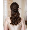 4 Pcs Chinese Hair Sticks for Women White Pink Flower