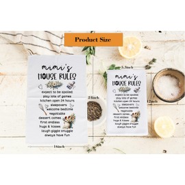 Mimi Gifts for Grandma Mimi’s House Rules Kitchen Towel Mimi Appreciation Gift for Mimi (Mimi’s House Rules CA Towel)