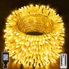 Ollny Outdoor String Lights Waterproof, 400LED 132ft Warm White Fairy