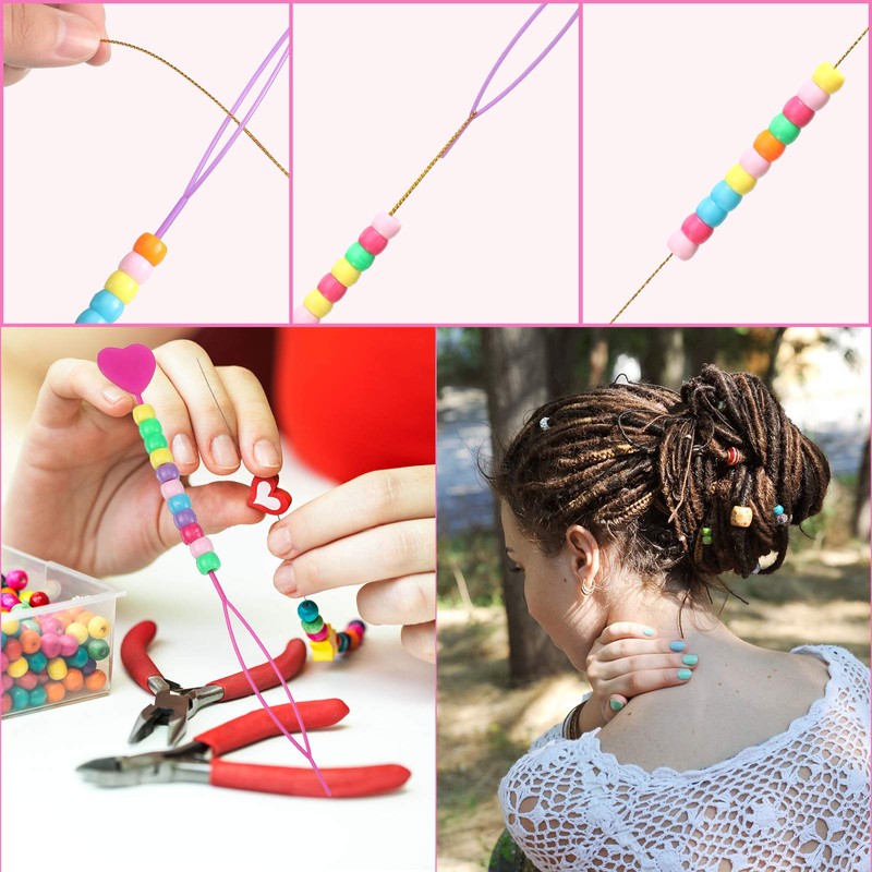 6 Pcs Hair Beader Tool for Braids 1000 Pcs Mini