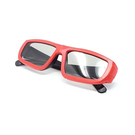 Ultra 4 Red and Black Childrens Passive 3D Glasses Kids for Use with all Passive TVs Cinema Projectors and RealD Films Movies Circular Polarised 3D Glasses Passive Kids Movies Cinema 3D Glasses
