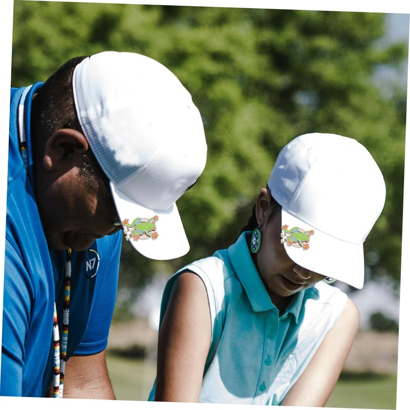 KOMBIUDA Frog Shape Golf Hat Clip Durable Decorative Marker for