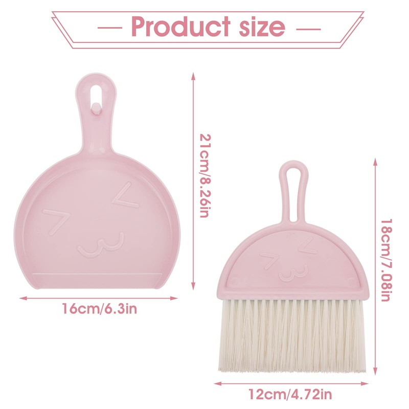 cobee Mini Dustpan and Dustpan Cleaning Set, Portable Table Brush