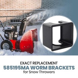 AR-PRO The Exact Replacement 585195MA Worm Bracket for Snow Throwers (Black) - Compatible with Murray Snow Throwers and Craftsman Gas Snow Blowers - Restore Snow Thrower Peak Performance