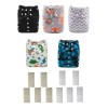 5 Pañales Ecológico Junior Alvababy Abs 5 Bambú 5 Microfibra