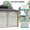 Aoodor Universal 10x12 ft Gazebo Mosquito Netting, Replacement 4-Panel Sidewalls
