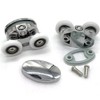 YUANQIAN Set of 4 new Oval butterfly twin wheel Shower