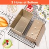 Beasea Pullman Loaf Pan with Lid, 2 Pack Non-Stick Bread
