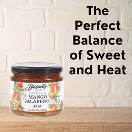 Braswell's Select Jam Preserved in Collectible Drinkware - 13 Oz (Mango Jalapeno, 13 Ounce)