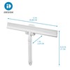 iDesign Shower Squeegee with Adhesive Hook - White