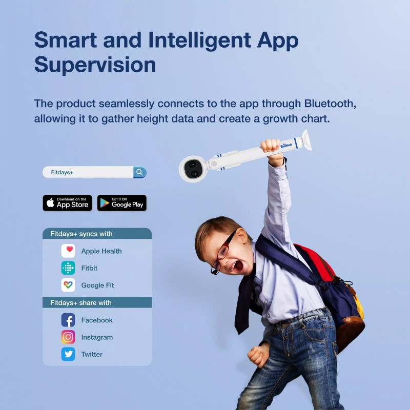 ‎Bisonbody Smart Height Measuring Device with Dual Ultrasonic Measurement Technology