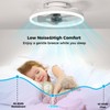 Aphyni Ceiling Fans with Lights and Remote, Low Profile Ceiling